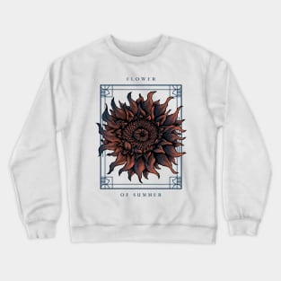 Heraldic Copper Sunflower Crewneck Sweatshirt